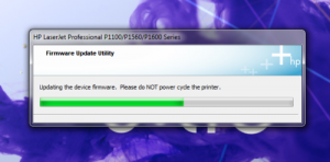 лазерный принтер, обновление прошивки HP LaserJet Pro P1102w
