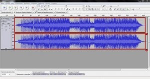 Audacity, обработка звука, обрабатываем звук