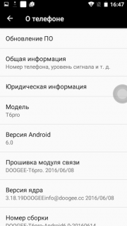Настройки Doogee T6 Pro